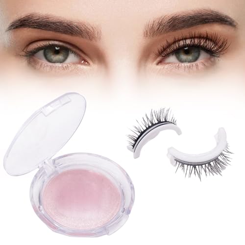 Wiederverwendbare selbstklebende Wimpern,Magnetische Wimpern Natürlicher Look,Künstliche Wimpern Extensions Magnetisch,die Weder Kleber noch Eyeliner Benötigen(#01) von FUXNGZI