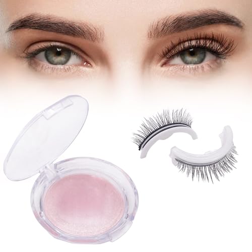 Wiederverwendbare selbstklebende Wimpern,Magnetische Wimpern Natürlicher Look,Künstliche Wimpern Extensions Magnetisch,die Weder Kleber noch Eyeliner Benötigen(#03) von FUXNGZI