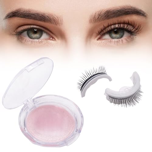 Wiederverwendbare selbstklebende Wimpern,Magnetische Wimpern Natürlicher Look,Künstliche Wimpern Extensions Magnetisch,die Weder Kleber noch Eyeliner Benötigen(#04) von FUXNGZI