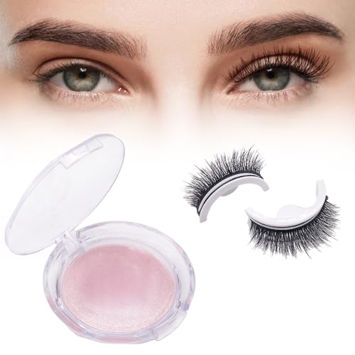 Wiederverwendbare selbstklebende Wimpern,Magnetische Wimpern Natürlicher Look,Künstliche Wimpern Extensions Magnetisch,die Weder Kleber noch Eyeliner Benötigen(#06) von FUXNGZI