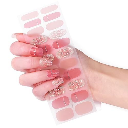 22 Stück/Packung Nagelfolien Für Damen Mehrfarbig Selbstklebende Fingernagel Aufkleber Nagel Acryl Nagelstreifen Gel Nagelaufkleber Vollständige Nagelfolien Selbstklebende Nagelfolien von FUZYXIH