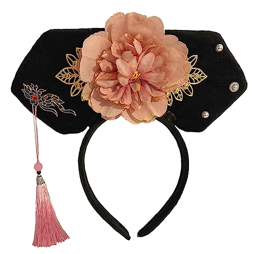 Chinesische alte Prinzessinnen-Chignon-Stirnband, Cosplay-Kopfbedeckung für Frauen und Mädchen, zum Fotografieren, rutschfestes Haarband für Damen, chinesisches Cosplay, dekorativer Haarreifen, von FUZYXIH
