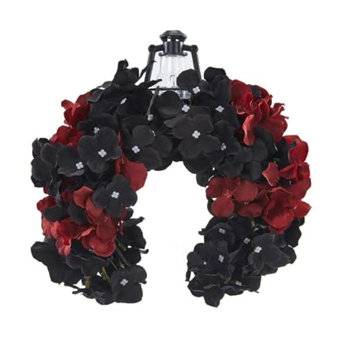 FUZYXIH Gothics Flower Headband Lamp Decor Tiaras Headpiece Photography Props Cosplays Costumes Halloween Hair Hoop Gothics Flower Headband Headpiece Hair Accessories Halloween Fancy Dress Cosplays von FUZYXIH