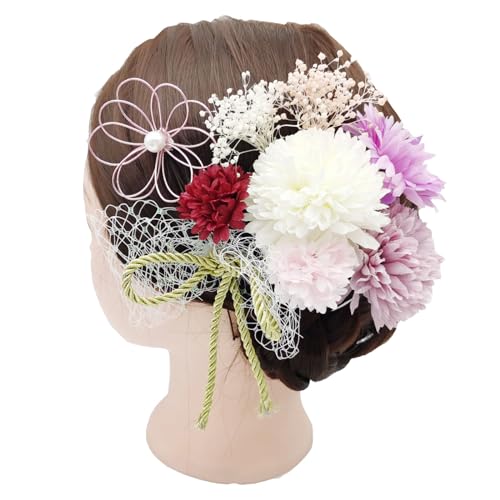 Japonisme Haarnadeln, floraler Japonismus für Mädchen, antiker Kimono-Haarnadel, Zubehör, Cosplay-Blumen-Haarspangen von FUZYXIH