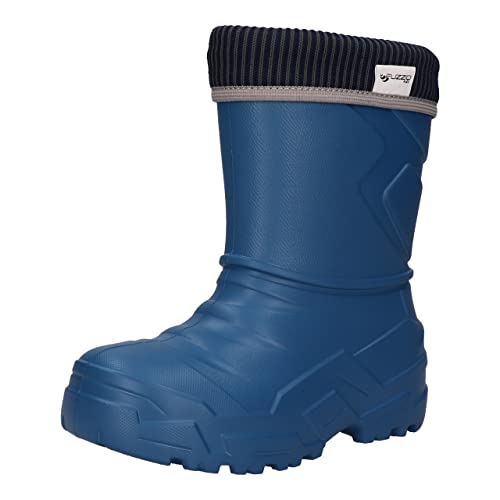 FUZZIO Kinder Jungen Mädchen Gummistiefel Regenschuhe Blau gr. 25 von FUZZIO