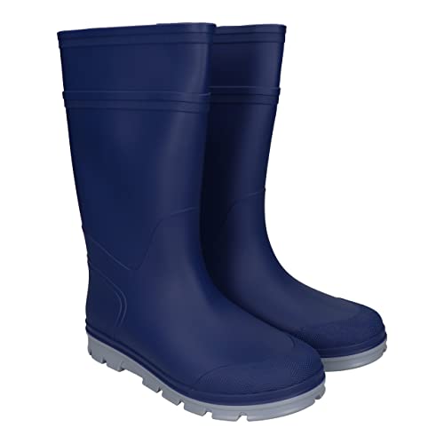 FUZZIO Kinder Jungen Mädchen Gummistiefel Regenschuhe Blau gr. 26, PVC frei von Phthalaten von FUZZIO