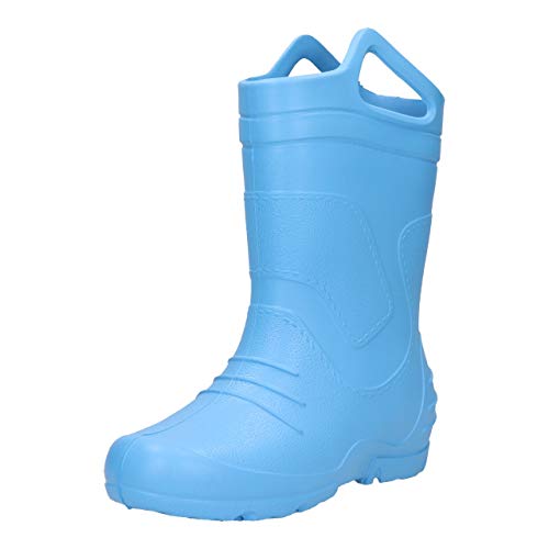 FUZZIO Kinder Kala Griff superleicht Regenschuhe Gummistiefel (Blau, 20/21 EU) von FUZZIO