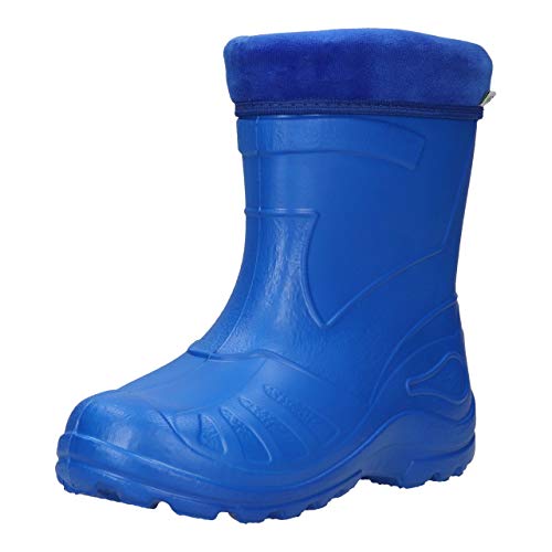 FUZZIO Kinder SeSe Gummistiefel Regenstiefel leichte gefüttert Blau 22 EU von FUZZIO