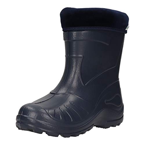 FUZZIO Kinder SeSe Gummistiefel Regenstiefel leichte gefüttert Dunkelblau 24 EU von FUZZIO