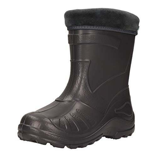 FUZZIO Kinder SeSe Gummistiefel Regenstiefel leichte gefüttert Grau 22 EU von FUZZIO