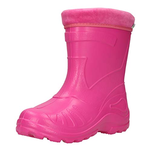 FUZZIO Kinder SeSe Gummistiefel Regenstiefel leichte gefüttert Rosa 23 EU von FUZZIO