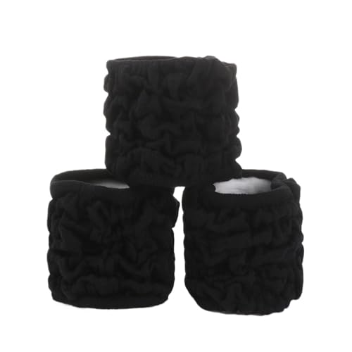 3Pcs Frauen Samt Scrunchie Elastische Haarbänder Mädchen Pferdeschwanz Halter Haar Seil Gummiband Stirnband Haar Zubehör(3PCS style1-1) von FVCTGHZ