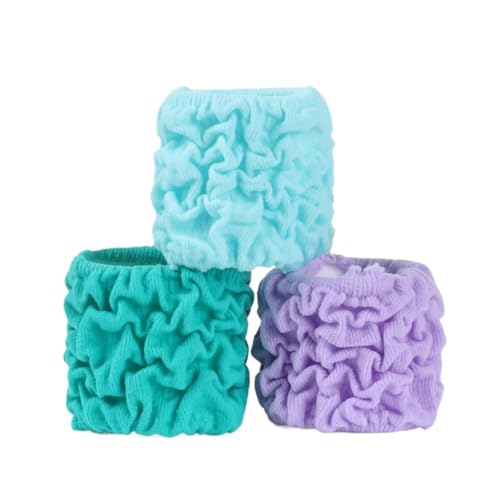 3Pcs Frauen Samt Scrunchie Elastische Haarbänder Mädchen Pferdeschwanz Halter Haar Seil Gummiband Stirnband Haar Zubehör(3PCS style1-11) von FVCTGHZ