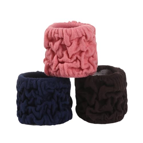 3Pcs Frauen Samt Scrunchie Elastische Haarbänder Mädchen Pferdeschwanz Halter Haar Seil Gummiband Stirnband Haar Zubehör(3PCS style1-12) von FVCTGHZ
