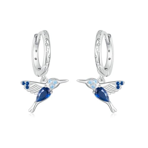 925 Sterling Silber Kolibri Tropfen Baumeln Ohrringe for Frauen Zirkon Vogel Hoop Ohr Schnallen 925 Sterling Silber Kolibri Tropfen Baumeln Ohrringe for Frauen Zirkon Vogel Hoop Ohr Schnallen von FVCTGHZ