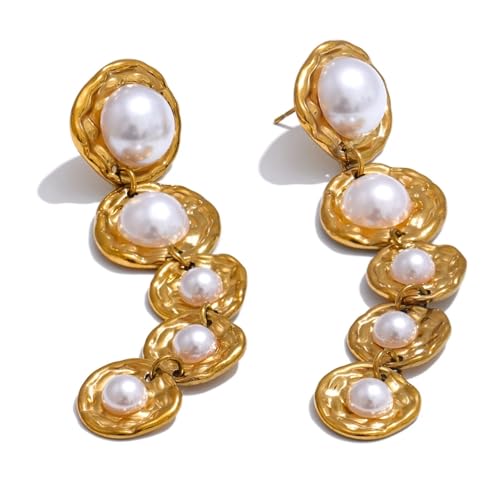 Edelstahl Simulierte Perlen Goldene Lange Hängende Tropfen Ohrringe Verhindern Mode Beliebte Schmuck Edelstahl Simulierte Perlen Goldene Lange Hängende Tropfen Ohrringe Verhindern Mode Beliebte Schmuck von FVCTGHZ