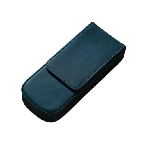 FVCTGHZ Füllfederhalter-Etui aus echtem Leder, Abnehmbarer Tabletthalter for DREI Kugelschreiber, Tintenroller, Bleistifte(Blue 1PC) von FVCTGHZ
