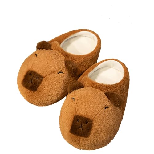 FVCTGHZ Hausschuhe Niedliche warme Plüsch-Schlupfschuhe Fuzzy Slides Füße Hausschuhe rutschfeste Indoor(6.5-7) von FVCTGHZ