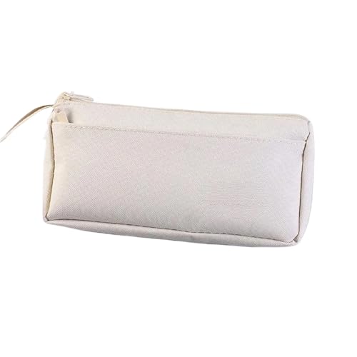 FVCTGHZ Tragbares Schreibwaren-Stifte- und Federmäppchen, Kosmetik-Reise-Organizer, einfaches Stifteetui(White 1PC) von FVCTGHZ