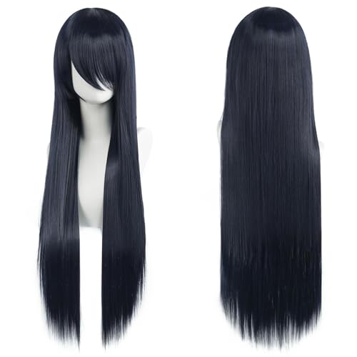 Haar Extensions Zopf Haarteil 32" 80cm Long Straight Natural Hair Cosplay Wigs with Bangs Heat Resistant Synthetic Colorful Halloween Cosplay Anime Costume Party Daily Use Wigs for Women, Light Gold(B Haar Extensions Zopf Haarteil 32" 80cm Long Straight Natural Hair Cosplay Wigs with Bangs Heat Resistant Synthetic Colorful Halloween Cosplay Anime Costume Party Daily Use Wigs for Women, Light Gold(B von FVCTGHZ