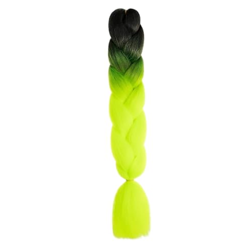 Haar Extensions Zopf Haarteil DIY Jumbo Braids Haarverlängerung 24"100g Synthetische vorgedehnte Box Braids Grau Weiß Schwarz Braun for Kinder Frauen(N) von FVCTGHZ