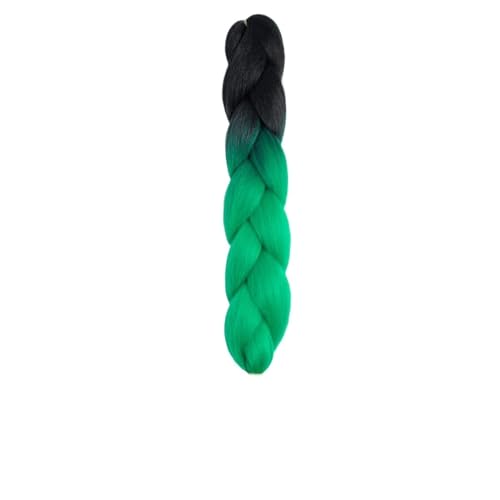 Haar Extensions Zopf Haarteil DIY Jumbo Braids Haarverlängerung 24"100g Synthetische vorgedehnte Box Braids Grau Weiß Schwarz Braun for Kinder Frauen(P) von FVCTGHZ