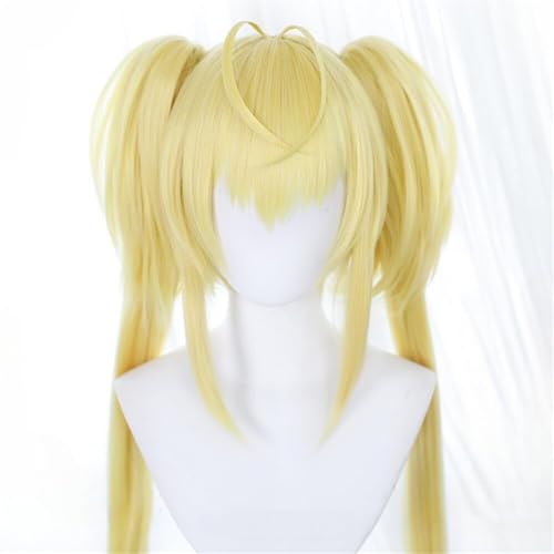 Haar Extensions Zopf Haarteil Goldene Perücke mit Krallenklammern, Pferdeschwänze, Cosplay lang, gelbe Perücke for Rollen, Cosplay-Kostümkappe for Frauen, Halloween-Party, Anime Haar Extensions Zopf Haarteil Goldene Perücke mit Krallenklammern, Pferdeschwänze, Cosplay lang, gelbe Perücke for Rollen, Cosplay-Kostümkappe for Frauen, Halloween-Party, Anime von FVCTGHZ