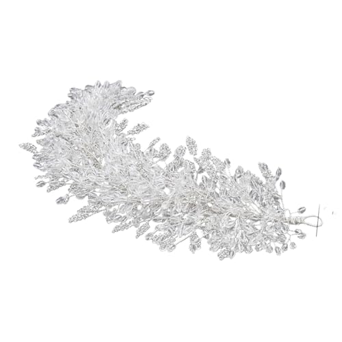 Handgemachte klare Kristallperlen Brauthaarbänder Blumenkrone Strass Diadem Kopfschmuck Hochzeit Haarschmuck von FVCTGHZ
