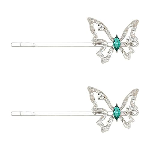 Hohle Schmetterlings-Haarspange for Damen, Schmetterlings-Haarspange im Metallstil mit kaltem Gefühl, Schmetterlingsclip, exquisite und modische Haaraccessoires for Damen, süße Haarspangen aus Silber von FVCTGHZ