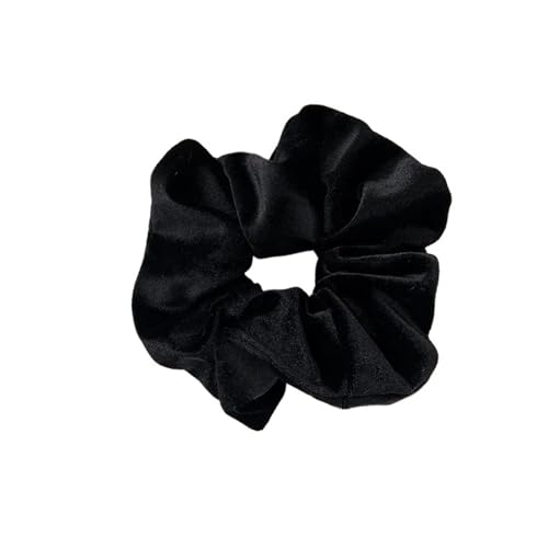 Mode Frauen Schwarz Samt Haarband Vintage Perle Elastische Haar Bands Elegante Haar Krawatten Einfache Pferdeschwanz Halter Kopf Bands(Black) von FVCTGHZ