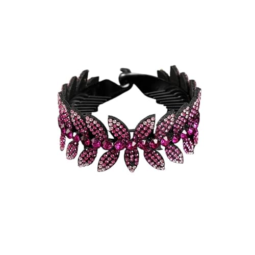 Mode Kristall Strass Haarnadel Dutt Haar Klaue Clips Pferdeschwanz Schnalle Haar Clip Erweitern Haar Zubehör for Frauen Barrettes(Color1) von FVCTGHZ