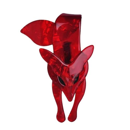 Mode Strass Brosche Brosche in Form eines flammenden, feurigen roten Fuchses, gestreifter Acrylschmuck for Damen, Party-Accessoires, Schal, Hut, Tasche Mode Strass Brosche Brosche in Form eines flammenden, feurigen roten Fuchses, gestreifter Acrylschmuck for Damen, Party-Accessoires, Schal, Hut, Tasche von FVCTGHZ