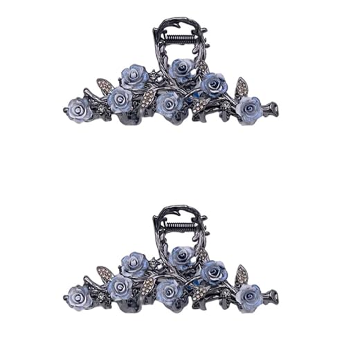 Schwarze Haarspange aus Metall mit Kamelie for Damen, Haarspange aus Metall mit Blume, Haarspange mit Kamelie for Damen, exquisite und modische Haaraccessoires for Damen, süße Haarspangen von FVCTGHZ