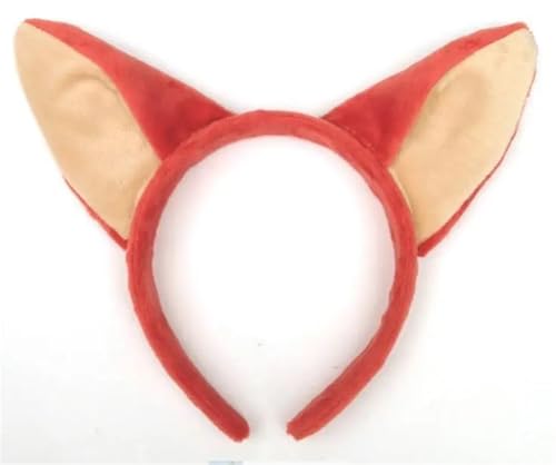 Süßes Tier Anime Kaninchen Fuchs Ohr Stirnband Haarreifen Cosplay Haarband Kopfbedeckung Haarschmuck(Style 1) von FVCTGHZ