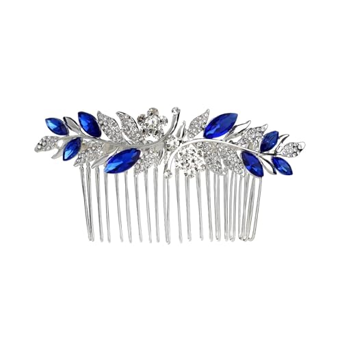 Verträumter Saphirblauer Hochzeitskopfschmuck Haarkamm Braut Haarschmuck von FVCTGHZ
