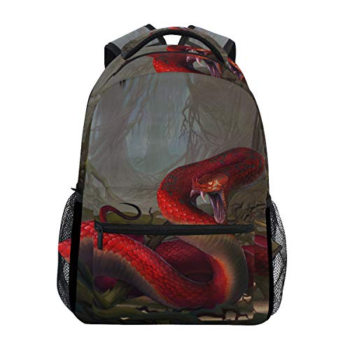 Coole Vintage Wilde Schlange Rucksack Schulter Bookbag Kinderrucksack Teen Jungen Mädchen Büchertasche Laptop Rucksäcke von FVFV