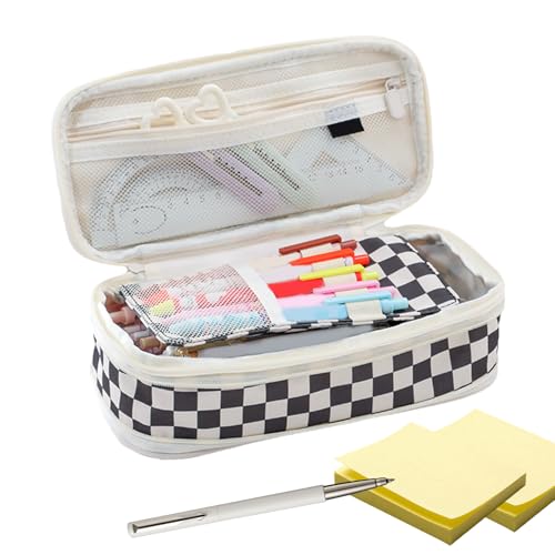 FVPKYUR Federmäppchen - Großraum-Federmäppchen Mit Doppelreißverschluss | Schreibwaren Organizer Ausziehbarer Stauraum Doppelreißverschluss Aufbewahrungsbox Für Kinder Schülerinnen Studentinnen Schule von FVPKYUR