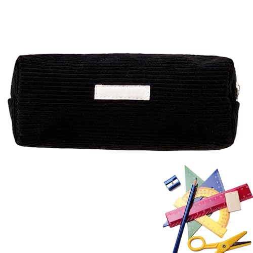 FVPKYUR Federmäppchen Mädchen, 21x10cm Mäppchen Cord Stoff, Federtasche Stiftetasche Stiftemappe, Pencil Case, Federmäppchen Organizer Für Mädchen Teenager Schule, Büro von FVPKYUR