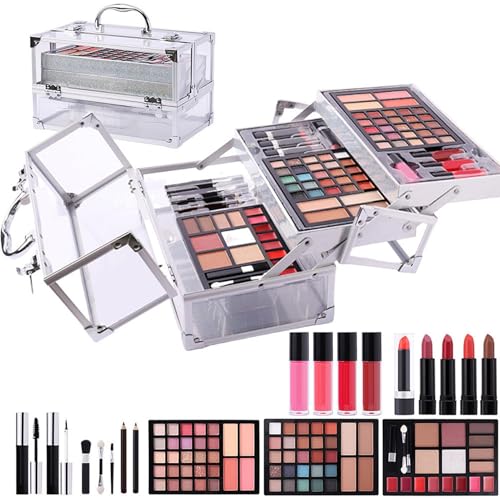 FVPKYUR Make-up-Sets für Frauen, Teenager-Make-up-Set für Mädchen,Professionelles Make-up-Geschenkset Komplettset - Augenbrauenstift, Mascara, Lidschatten-Paletten-Set für Make-up-Liebhaber, Frauen, von FVPKYUR