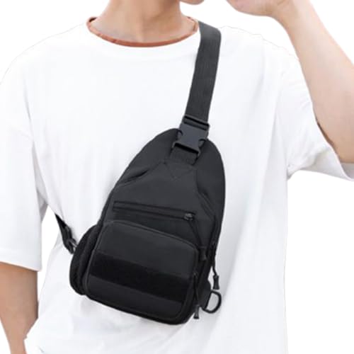 FVPKYUR Umhängetasche für Herren | Tragbare Reise Und Wander Brusttasche - Einstellbar Wasserdicht Praktischer Sportbegleiter Für Klettern Wandern Camping Aktivitäten von FVPKYUR