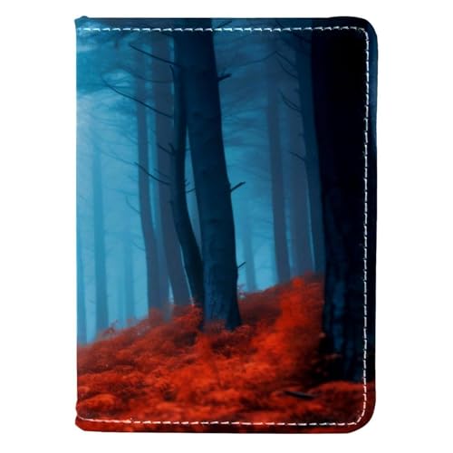 FVQL Reisepasshülle, 10,2 x 14,9 cm, Reisezubehör für Damen und Herren, Blattbaum-Muster, Herbst, Mehrfarbig 4550, 10x14cm/4x5.5 in von FVQL
