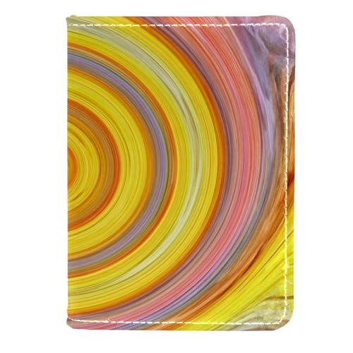 FVQL Reisepasshülle aus Kunstleder für Damen und Herren, Retro-Muster, Spirale, Farbe 698, 11.5x16.5cm/4.5x6.5 in von FVQL