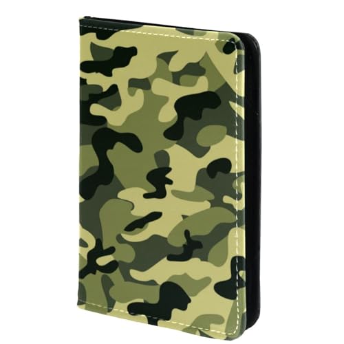 FVQL Reisepasshülle für Damen und Herren, Reisepasshülle, 10,2 x 14,9 cm, Camouflage, nahtlos, Mehrfarbig. 362, 10x14cm/4x5.5 in von FVQL