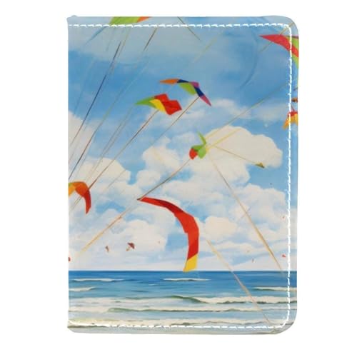 FVQL Reisepasshülle für Damen und Herren, Reisepasshülle, 11,4 x 16,5 cm, Drachenmuster, Cartoon-Druck, Color3760, 11.5x16.5cm/4.5x6.5 in von FVQL