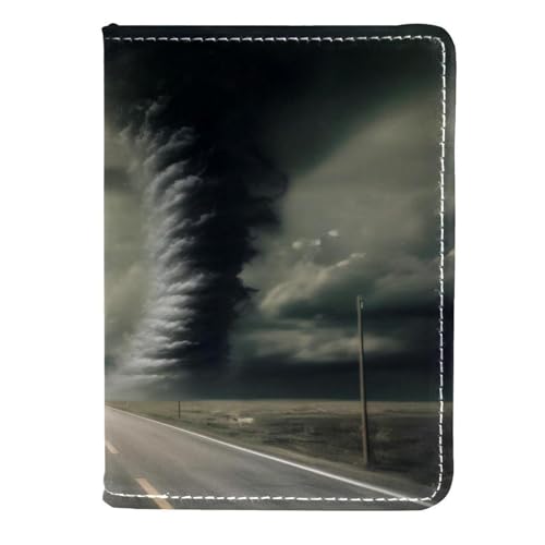 FVQL Reisepasshülle für Damen und Herren, Reisezubehör, 11,4 x 16,5 cm, Annäherung an Tornado, Farbe2, 11.5x16.5cm/4.5x6.5 in von FVQL