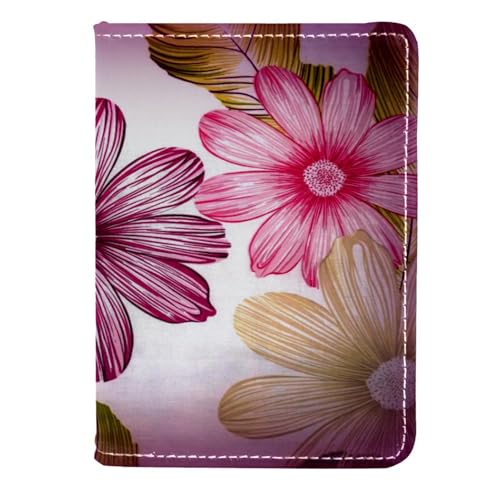 FVQL Reisepasshülle für Damen und Herren, Reisezubehör, Blumenblätter, Blumendruck, Blumenmuster, Color2006, 11.5x16.5cm/4.5x6.5 in von FVQL