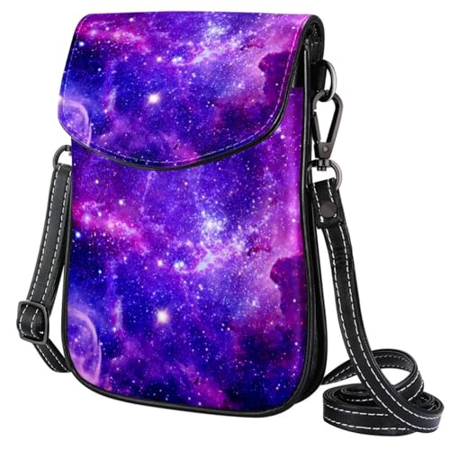 FVQL Umhängetasche für Damen, Geldbörse, Messenger-Tasche, Umhängetasche, Weltraum-Galaxie-Muster von FVQL