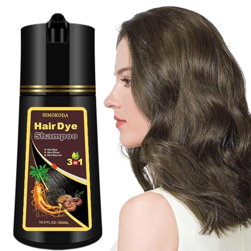 Fvquhvo - 3-in-1 Instant Hair Shampoo für Männer und Frauen: natürlich, langlebig, Farben in wenigen Minuten (Kastanien) von FVQUHVO