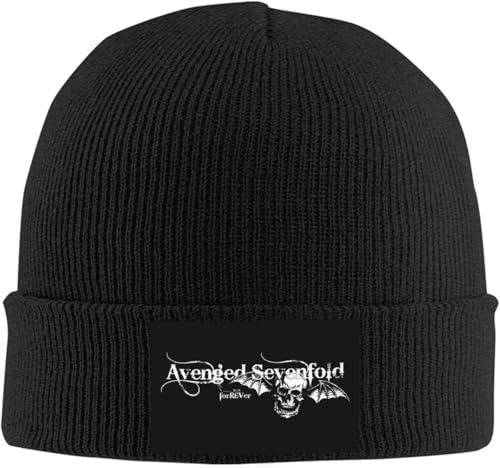 Baseballkappe Hip Hop Sonnenhut modisch Unisex individuell Sevenfolds-Avenged Heavy Metal Skullies Beanies Hüte für Männer und Frauen warm gestrickt Winter Erwachsene Sport Geschenk Geburtstag von FWERYY