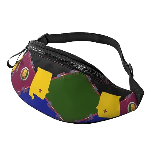 Alabama Fanny Pack, verstellbare Hüfttasche, Umhängetasche, Reise-Gürteltasche für Damen und Herren von FWJZDSP